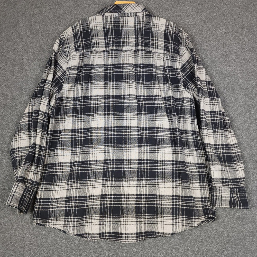 Field‎ & Stream Men's Large LG Flannel Long Sleeve Button Up Shirt 100% Cotton - Picture 5 of 8